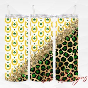 20oz St. Patrick's Day Tumbler Horseshoe